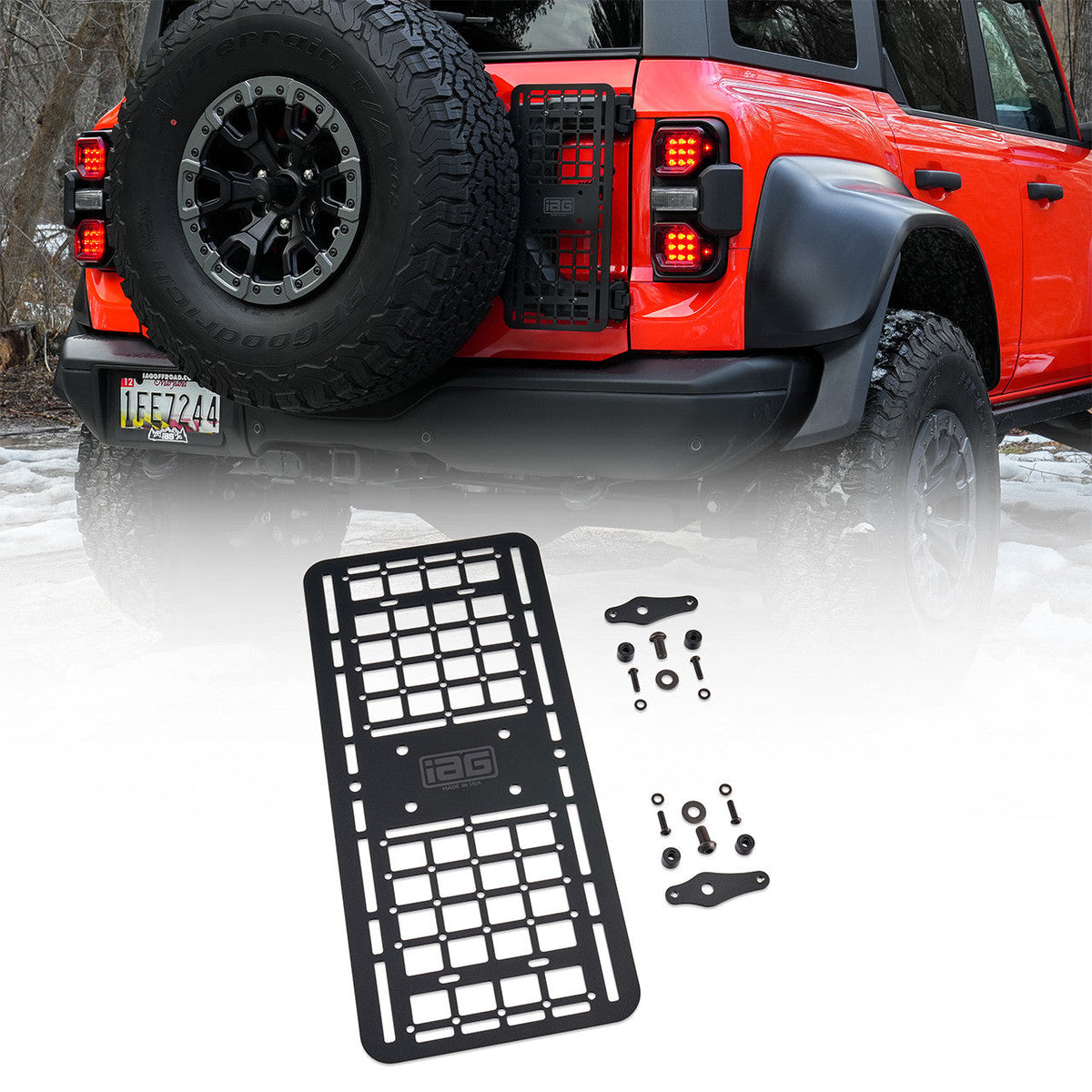 IAG Tailgate MOLLE Panel for 2021+ Ford Bronco Equipped with IAG X-Bra - IAG-ACC-F1085-01