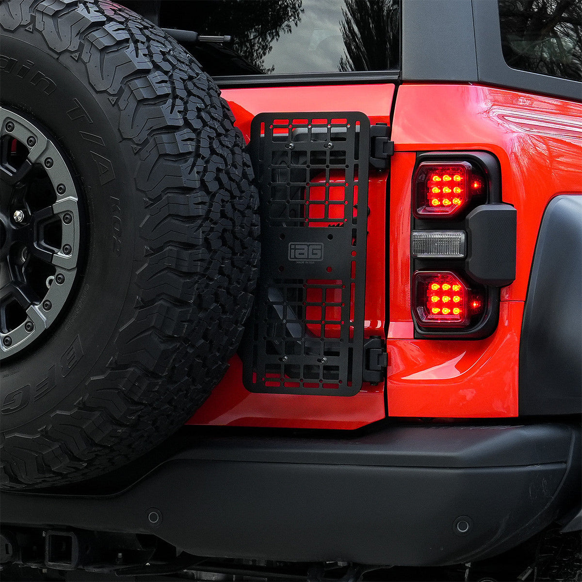 IAG Tailgate MOLLE Panel for 2021+ Ford Bronco Equipped with IAG X-Bra - IAG-ACC-F1085-04