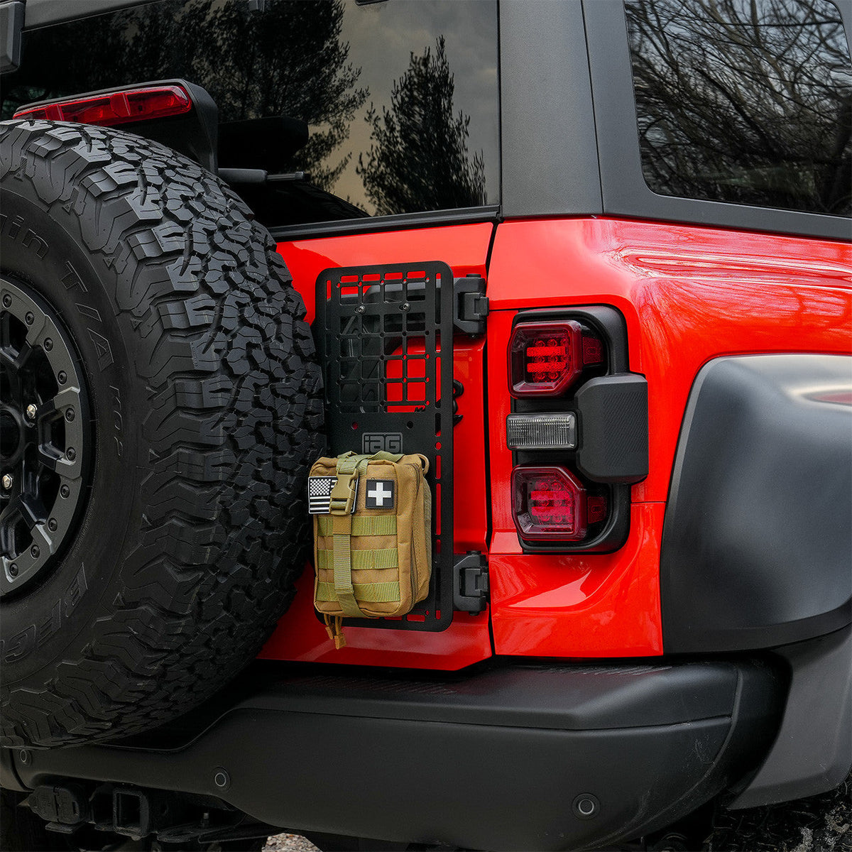 IAG Tailgate MOLLE Panel for 2021+ Ford Bronco Equipped with IAG X-Bra - IAG-ACC-F1085-07