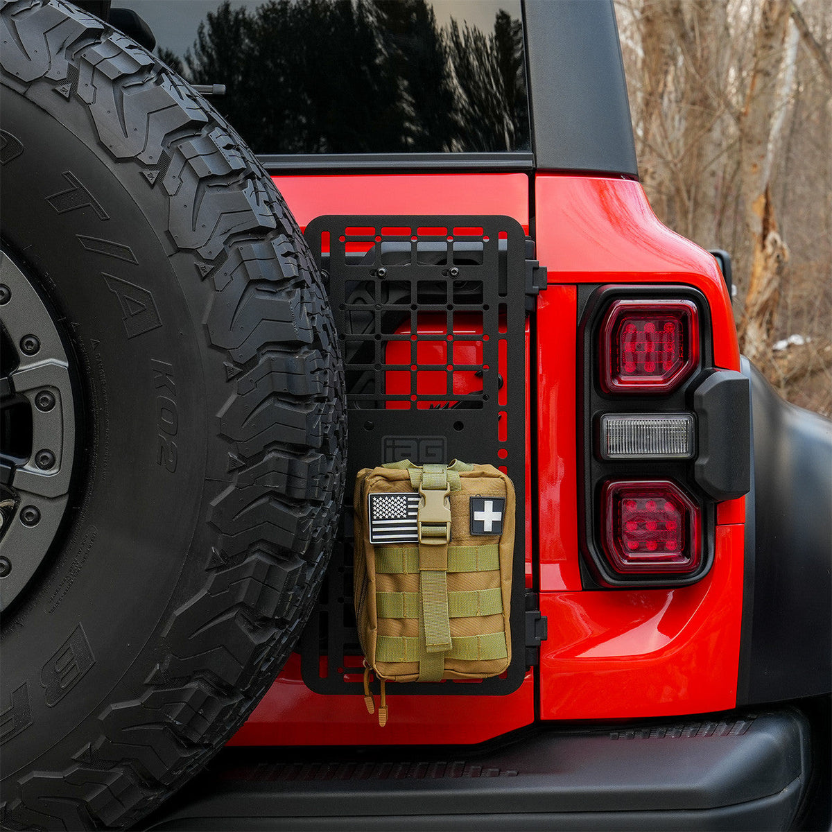IAG Tailgate MOLLE Panel for 2021+ Ford Bronco Equipped with IAG X-Bra - IAG-ACC-F1085-08