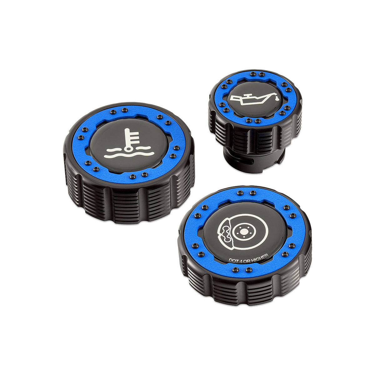 IAG Off-Road Beadlock Cap Kit for 2015+ Ford F-150, 17+ F-150 Raptor - IAG-ACC-F1097BK for 2015-2026 Ford F-150 - main view