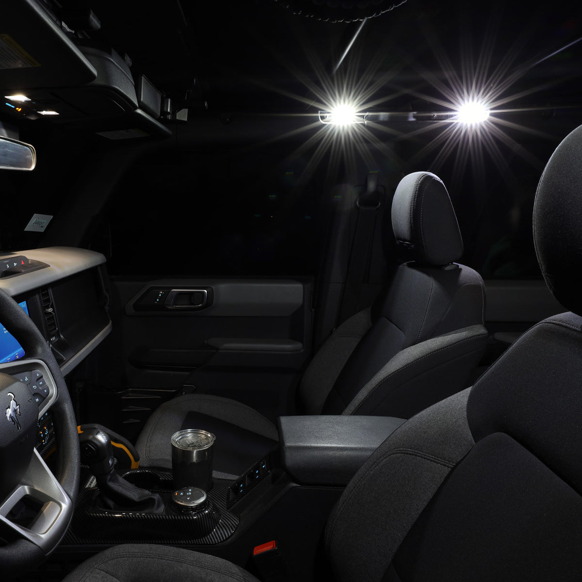 IAG 4PC Interior LED Dome Light Kit V2 with Harness For 2021+ Ford Bronco - IAG-ACC-F1060