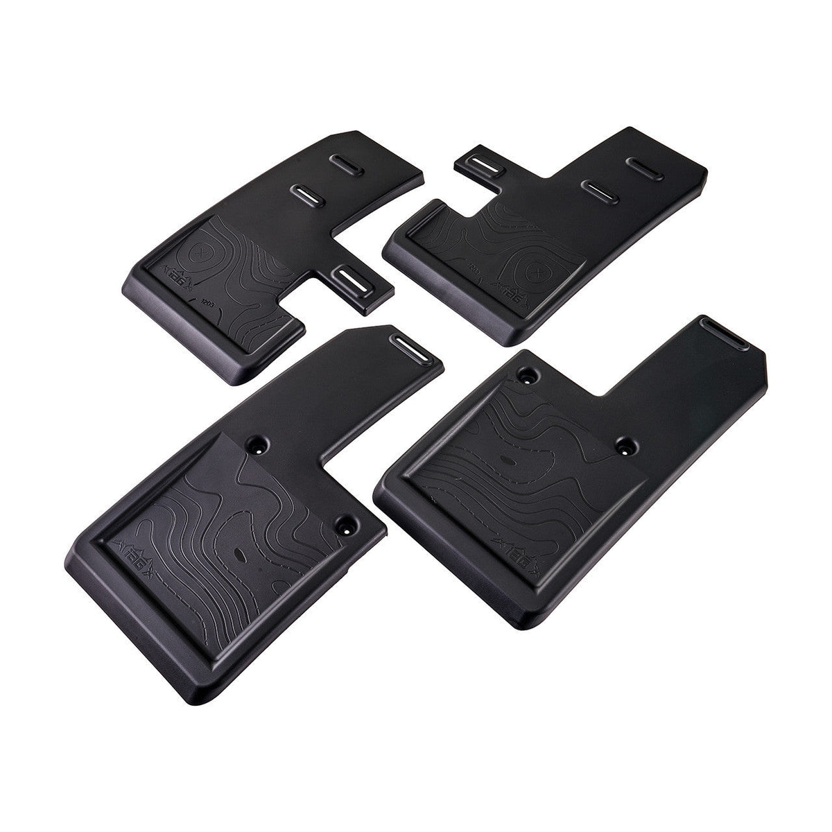 IAG Trail Shield Adjustable Mud Flaps Front & Rear Set For 2021+ Ford  - IAG-BDY-F1301-26