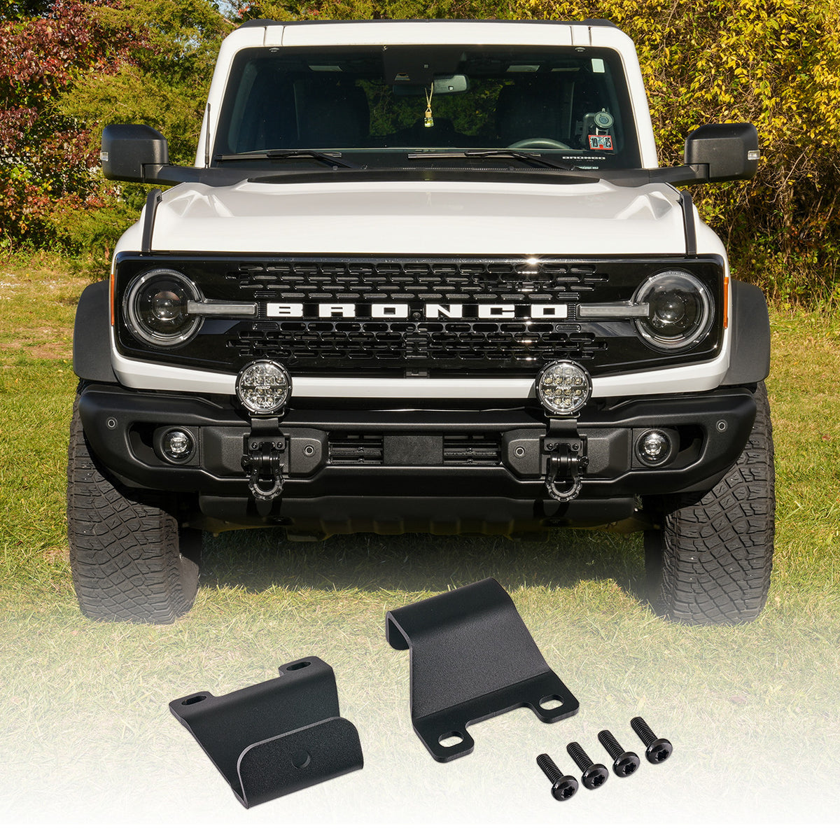 IAG Off-Road - IAG Off-Road FMS Pod Light Mounts For 2021+ Ford Bronco w/ Capable Bumper - IAG-BDY-F1411
