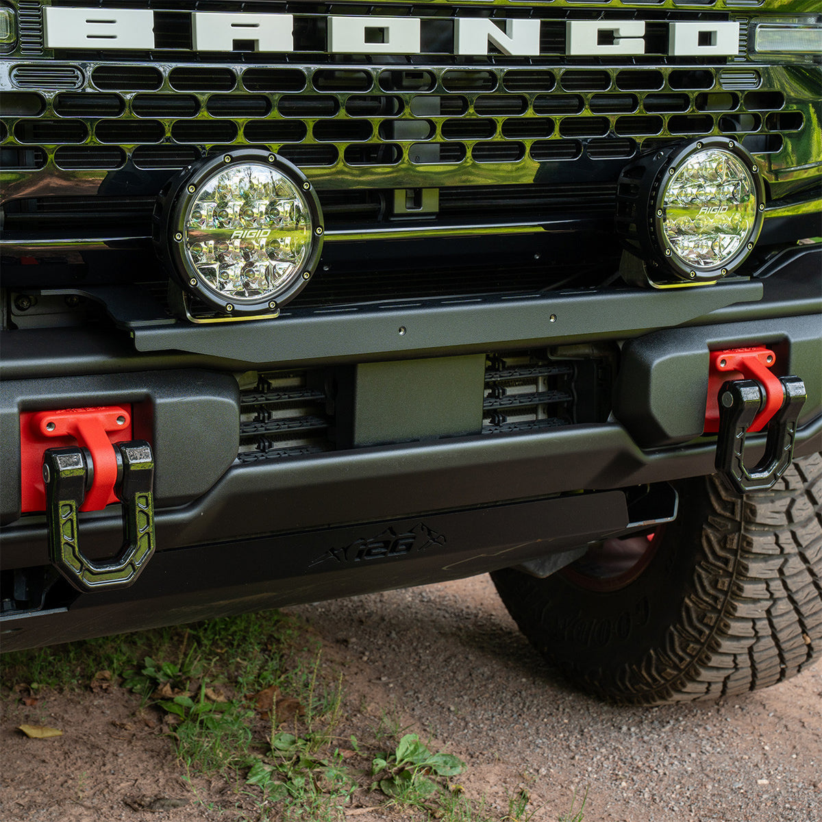 IAG Off-Road - IAG Off-Road FMS Stealth Light Bar Mount Package for 2021+ Ford Bronco with Capable Bumper - IAG-BDY-F1416