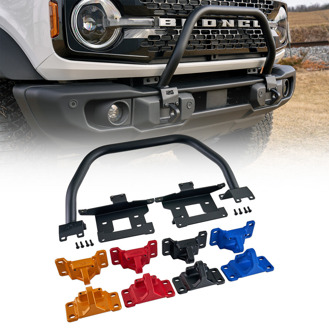 IAG FMS OE Style Capable Bull Bar with Recovery Points Package for 202 - IAG-BDY-F1450-OPT-01