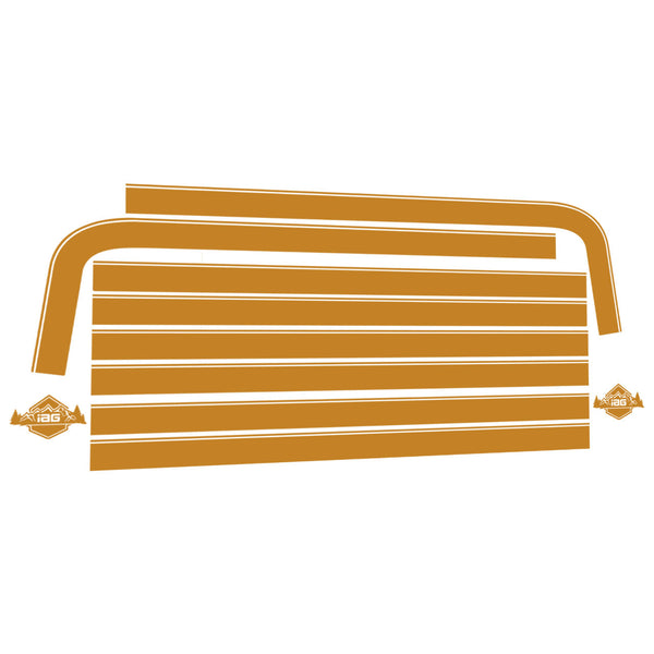 IAG Off-Road Boss Style Vinyl Side Stripe Kit for 2021+ Ford Bronco 4 Door - IAG-BDY-F2080 for 2021-2026 Ford Bronco - front 