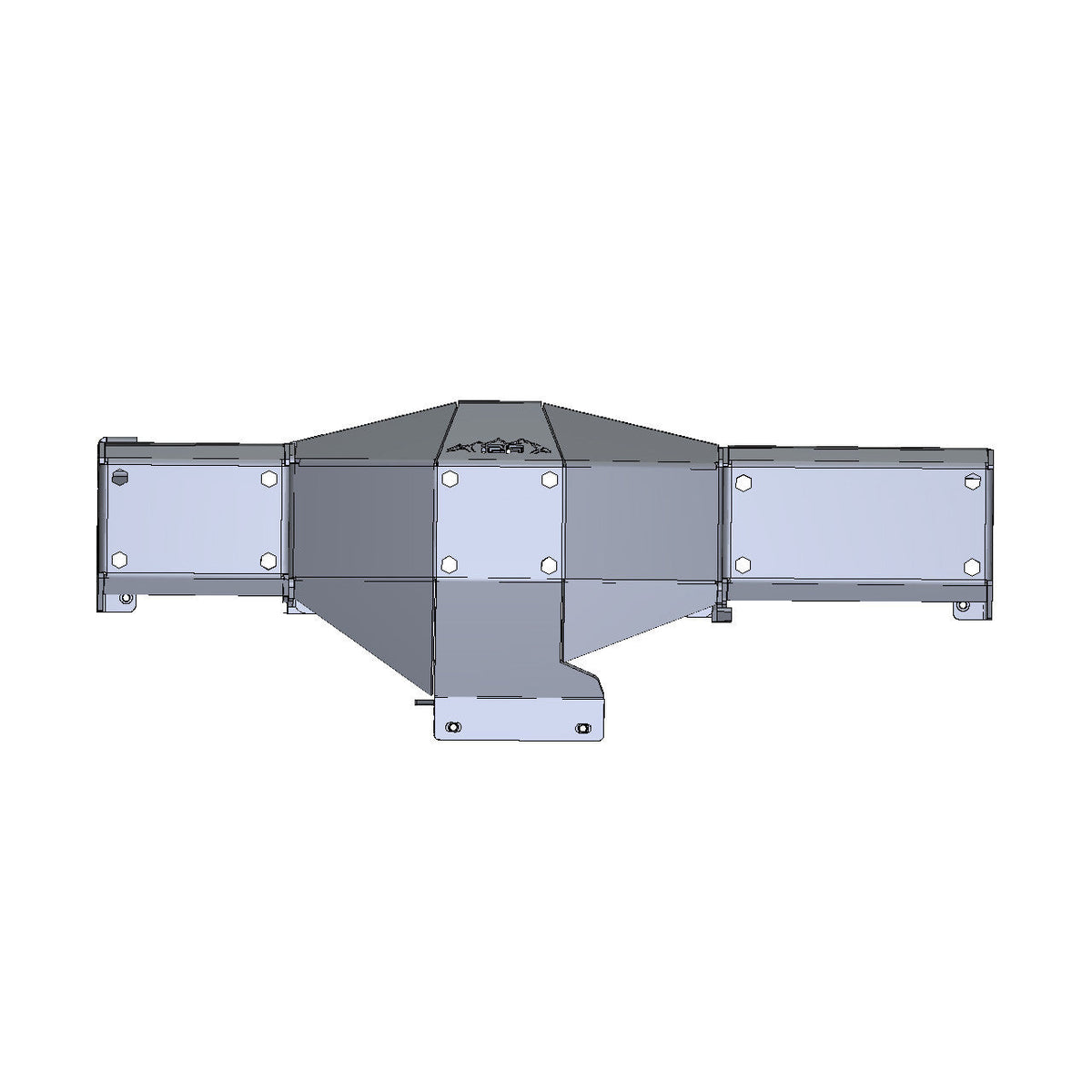 IAG Rock Shield Rear Differential Skid Plate for 2021+ Ford Bronco - IAG-BDY-F2309-19
