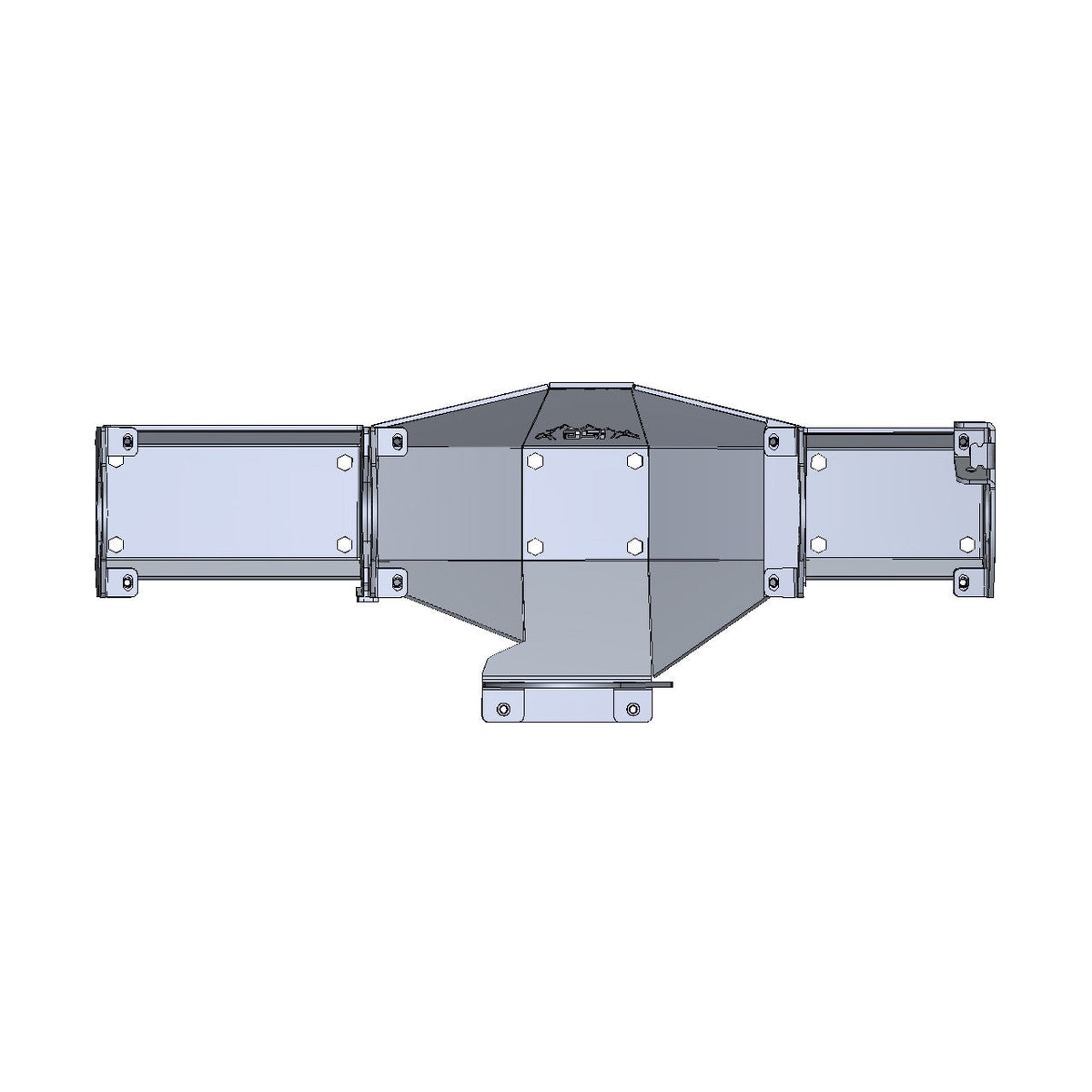 IAG Rock Shield Rear Differential Skid Plate for 2021+ Ford Bronco - IAG-BDY-F2309-20