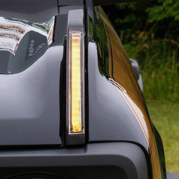 IAG l-Line Trail Marker w/ LED Lights in Matte Black for 2021+ Ford Bronco