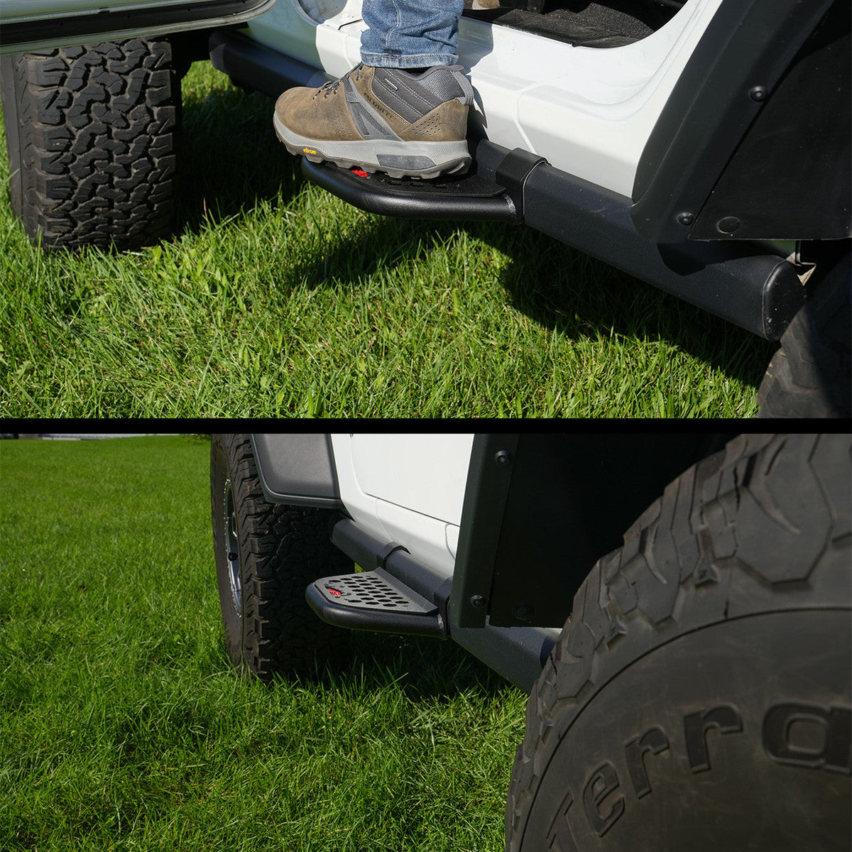 IAG EZ-Step Add-On (1 Pair) for 2018+ Jeep Wrangler 2 Door - IAG-BDY-J2101-OPT-21