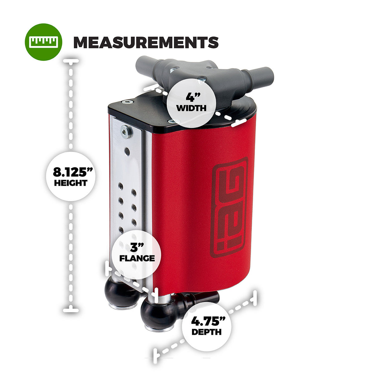 IAG Off-Road - IAG Universal Air / Oil Separator (AOS) - IAG-ENG-7193 by IAG Off-Road - side view