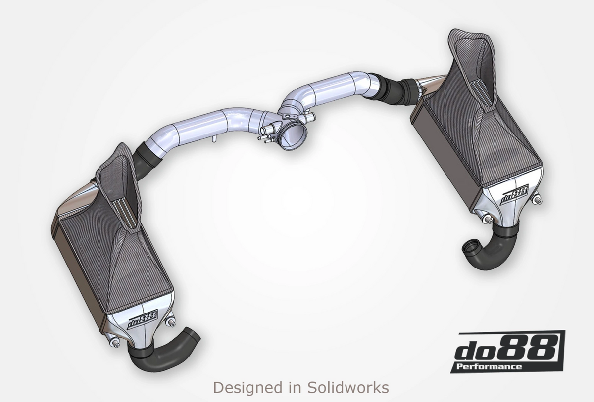 do88 - Porsche 911 Turbo (997.2) Intercooler kit MERA for do88 Y-pipe - ICM-230-OEM