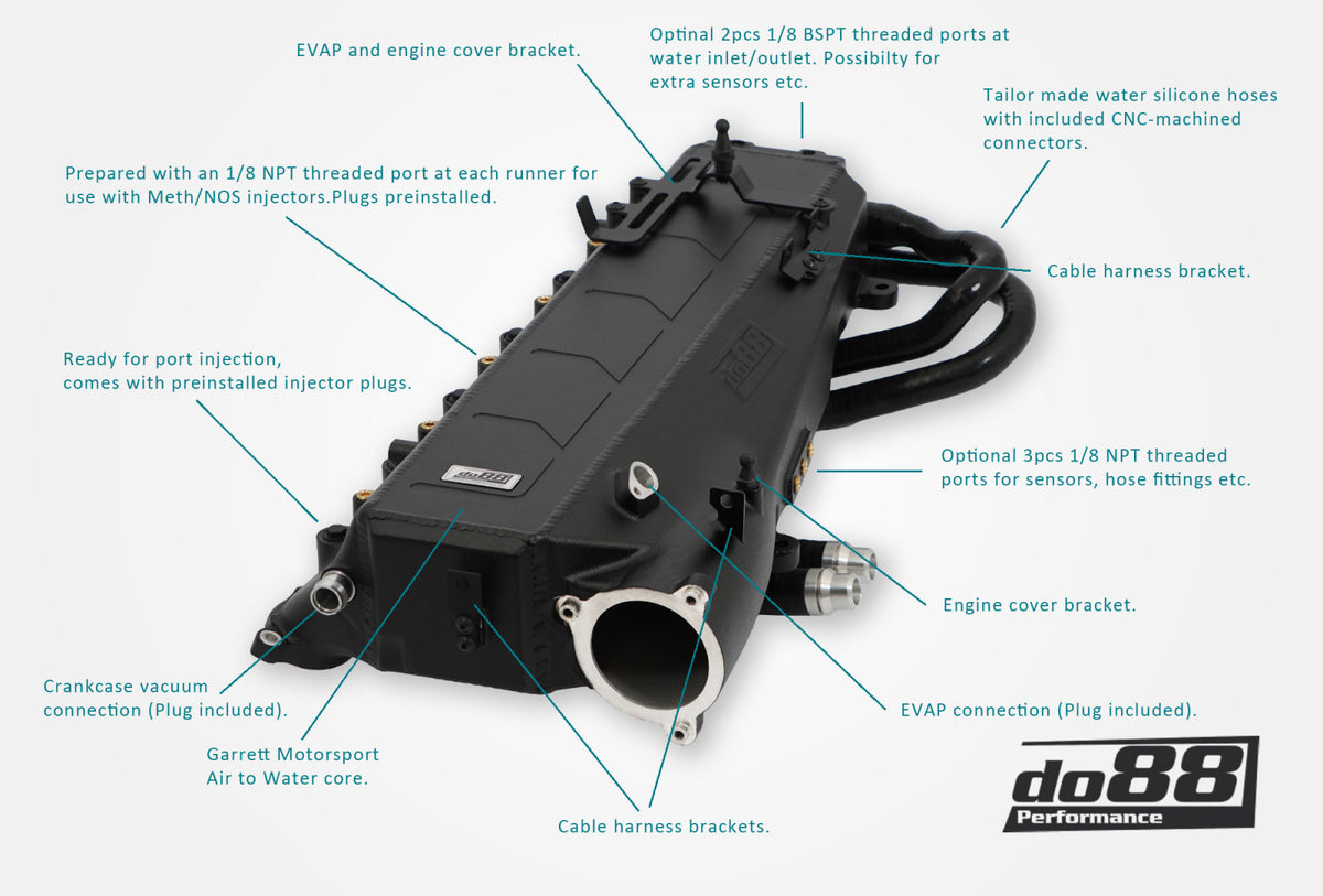 do88 - Charge Cooler Manifold MERA, BMW G-Serie (B58) / Toyota GR Supra A90 - ICM-430-G