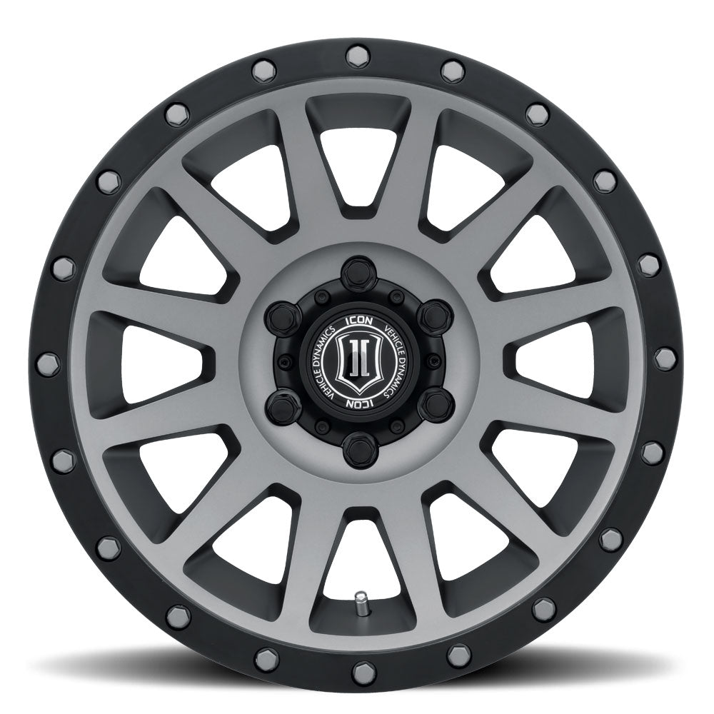 ICON Compression 18x9 6x5.5 25mm Offset 6in BS 95.1mm Bore Titanium Wheel - 2018909060TT