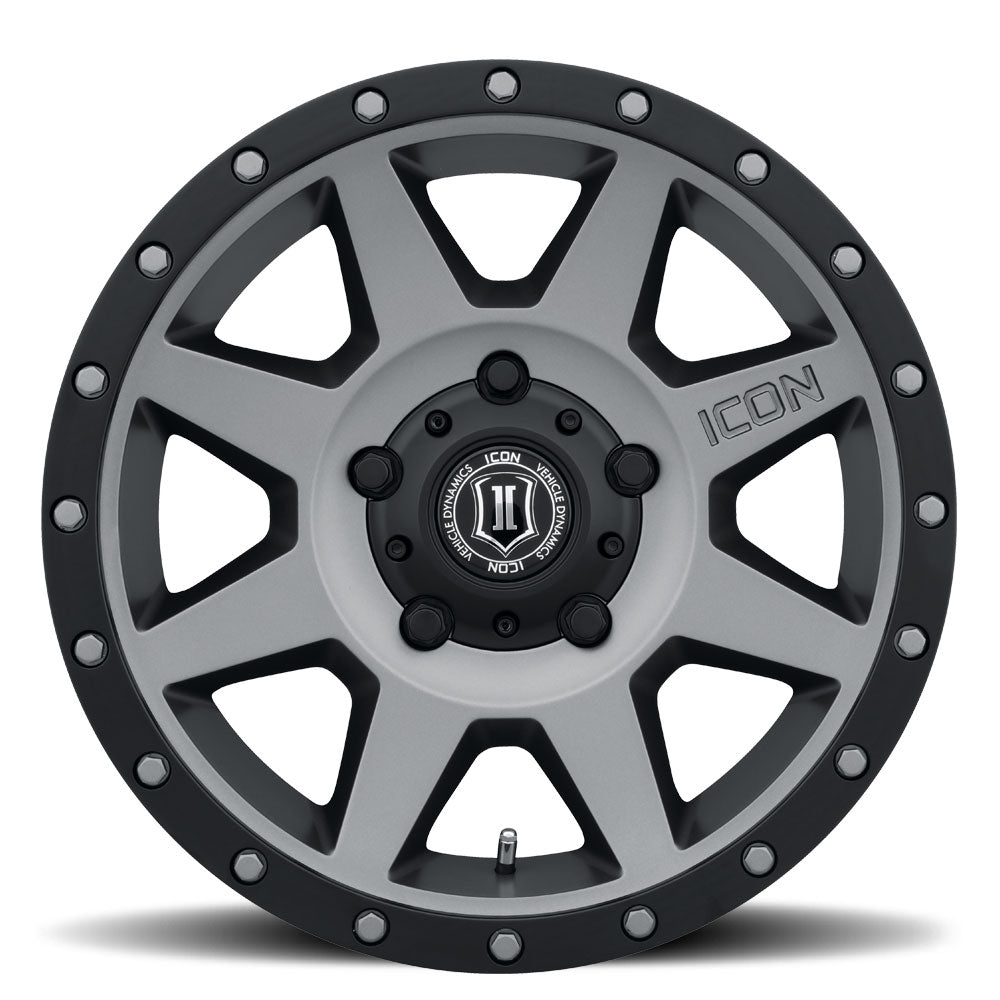 ICON Rebound 18x9 5x150 25mm Offset 6in BS 110.1mm Bore Titanium Wheel - 1818905560TT