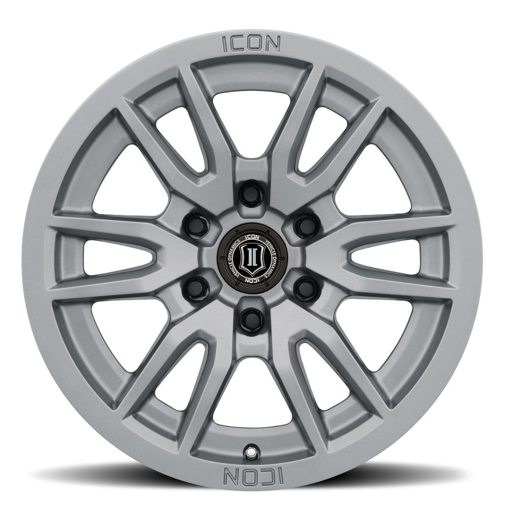 ICON Vector 6 17x8.5 6x5.5 25mm Offset 5.75in BS 95.1mm Bore Titanium Wheel - 2417859057TT