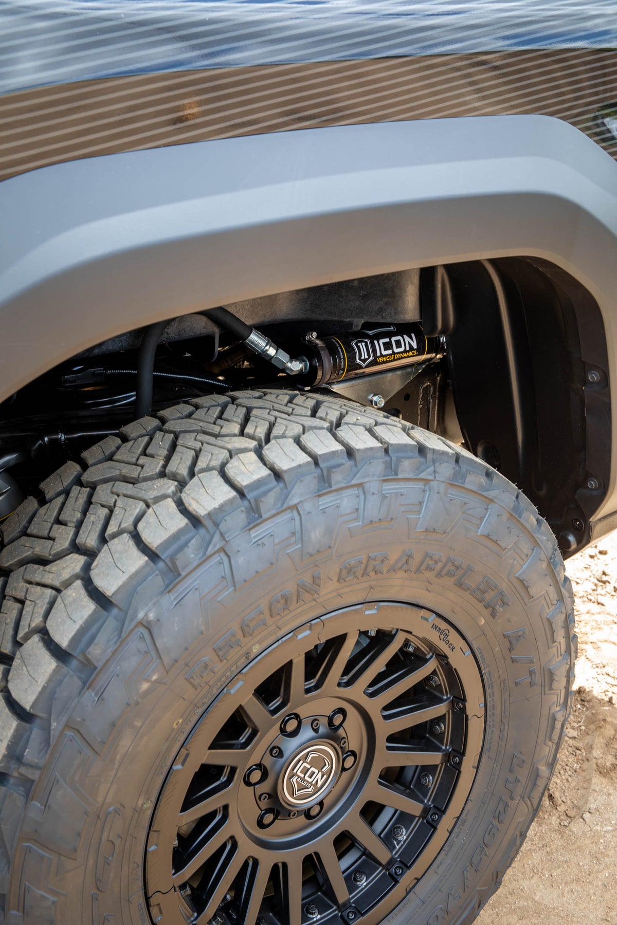 ICON 2024+ Toyota Tacoma 1.25in-3in Stage 4 Suspension System Billet - K53294