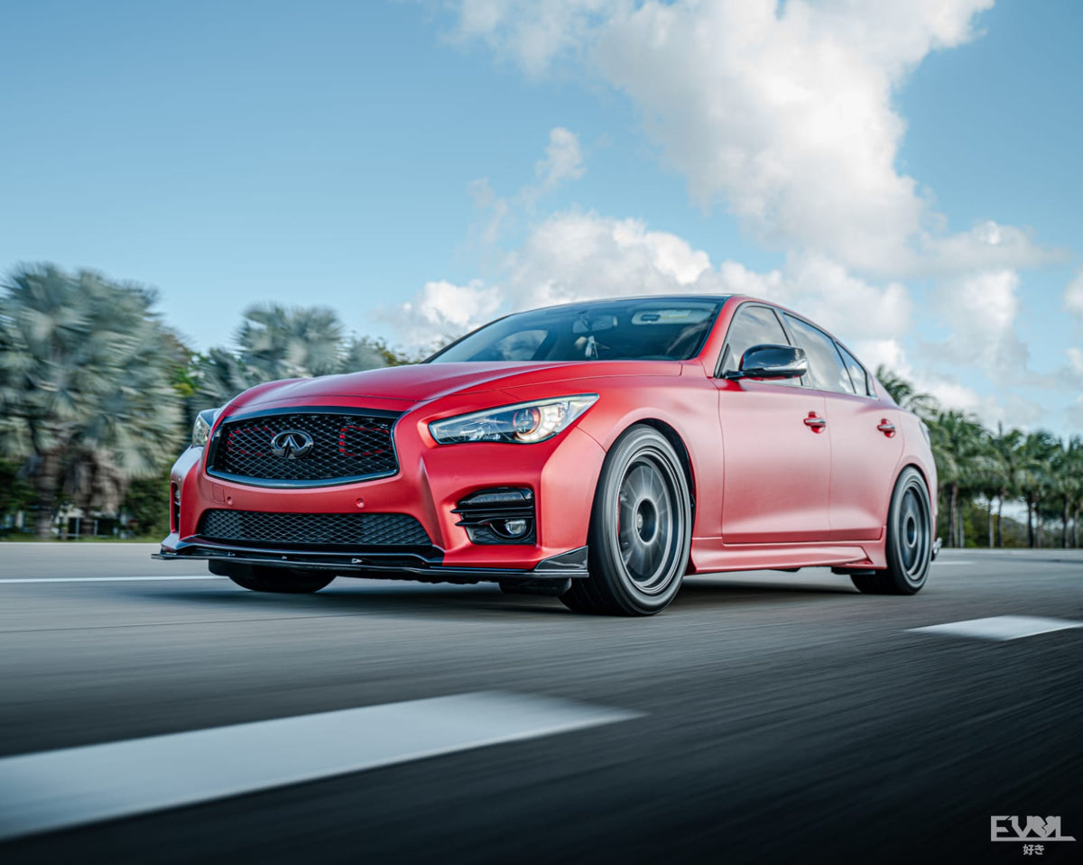 2016-2020+ Infiniti Q50 Red Sport BIG MOUTH Ram Air Intake Snorkel | Velossa Tech Design