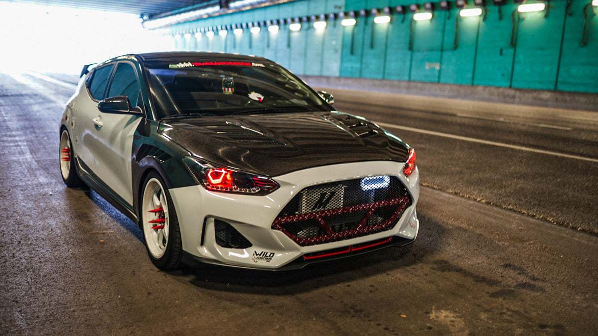 2019+ Hyundai Veloster Turbo/R-spec/Non-Turbo BIG MOUTH &quot;LIT KIT&quot; Ram Air Intake Snorkel | Velossa Tech Design