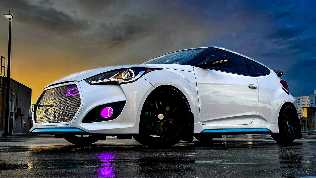 Velossa Tech - 2013-2017 Hyundai Veloster Turbo BIG MOUTH &quot;LIT KIT&quot; Ram Air Intake Snorkel