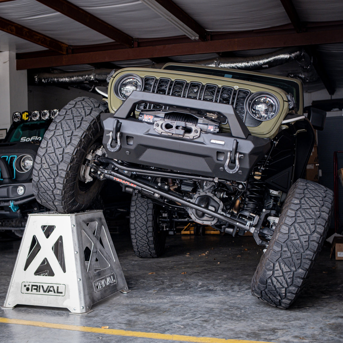Rival 2018-2025 Jeep Wrangler Front Aluminum Bumper - 2D.2702.3-NL