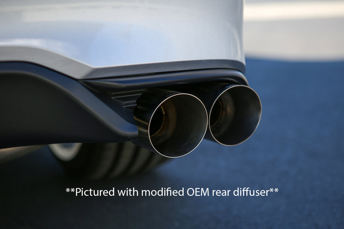 Remark 2022+ Honda Civic Sport Hatchback FL2 (Link Loop) Catback Exhaust Burnt Stainless Steel Tip - RK-C4063H-10T
