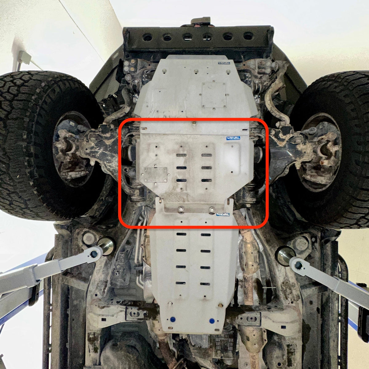 Rival 2007-2021 Toyota Land Cruiser   Aluminum Transmission Skid Plate - 2333.5714.2.6