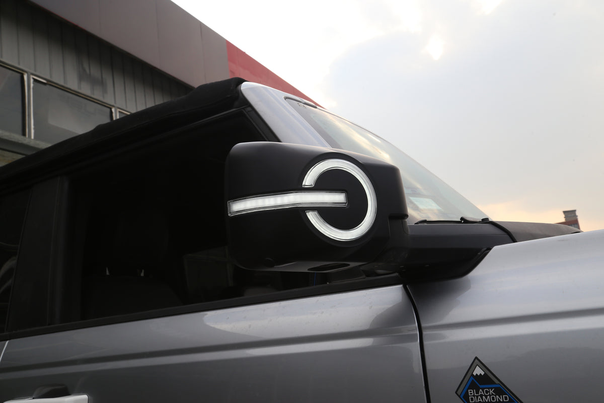 Raptor Racing Gold Series - 21+ Ford Bronco LED Side Mirror Cover Matte Black