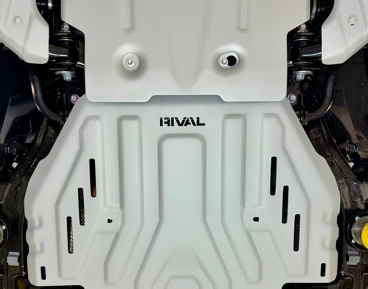 Rival 24-26 Toyota Tacoma i-Force Max Hybrid Aluminum Transmission Catalytic Converter Skid Plate - 2333.9569.3.6