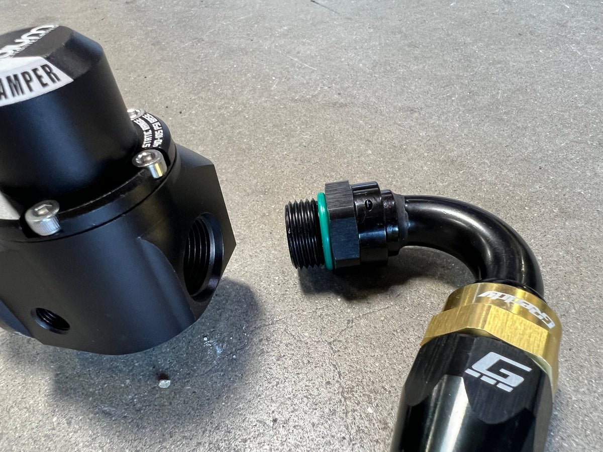 GReddy - GReddy -06 ORB male Swivel Hose End(s) - Black / Gold anodized - 12810645