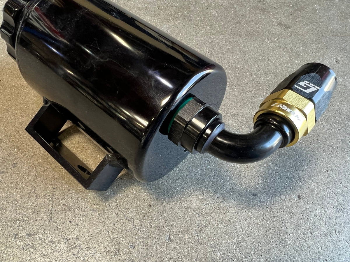 GReddy - GReddy -08 ORB male Swivel Hose End(s) - Black / Gold anodized - 12810815