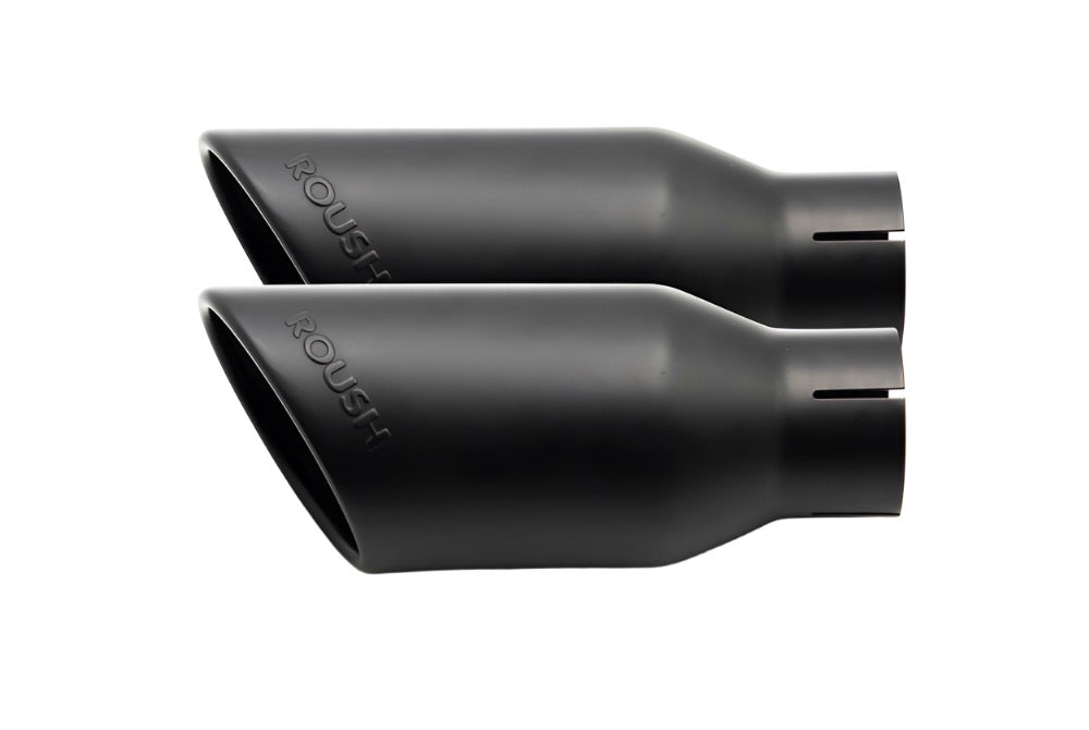 Roush 15-24 Ford F-150 5.0L 4in Black Exhaust Dual Tips - Pair - 422318