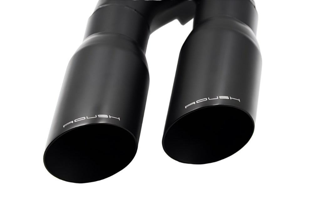 Roush 15-25 Ford F-150 5.0L 4in Black Exhaust Y Tip Kit - 422319