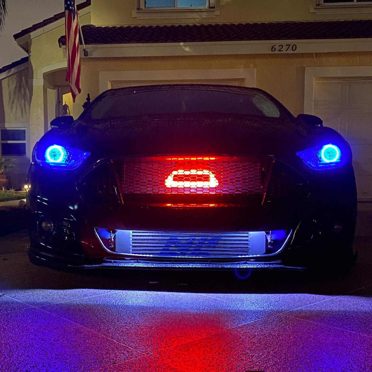 2013-2020 Ford Fusion (Gen 4 Lower Body ONLY) BIG MOUTH &quot;LIT KIT&quot; Ram Air Intake Snorkel (1.5L/1.6L/2.0L EcoBoost/2.5L/Sport)| Velossa Tech Design