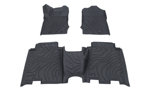 Raptor Racing Gold Series - 21+ Ford Bronco TPE Car Mats 4-Door for 2021-2026 Ford Bronco - front view