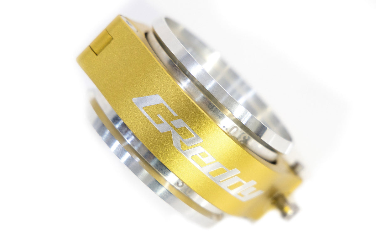 GReddy 3.5 Inch Gold Anodized Aluminum Boost Tube Clamp Set - 22420350