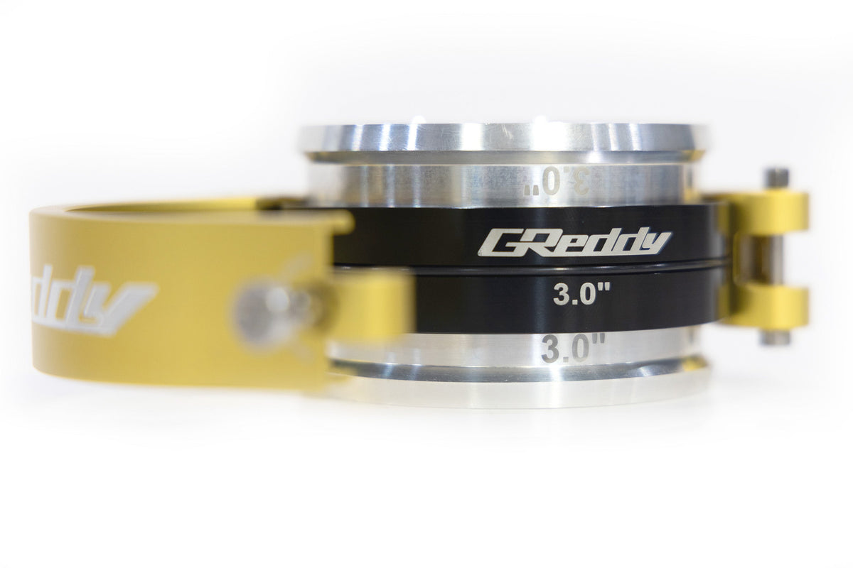 GReddy 3.5 Inch Gold Anodized Aluminum Boost Tube Clamp Set - 22420350
