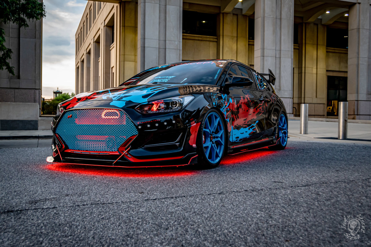 Velossa Tech - 2019-2022 Hyundai Veloster N (DCT and Manual) Generation 4 Interchangeable BIG MOUTH &quot;LIT KIT&quot; | LIT Flare and Controller Only