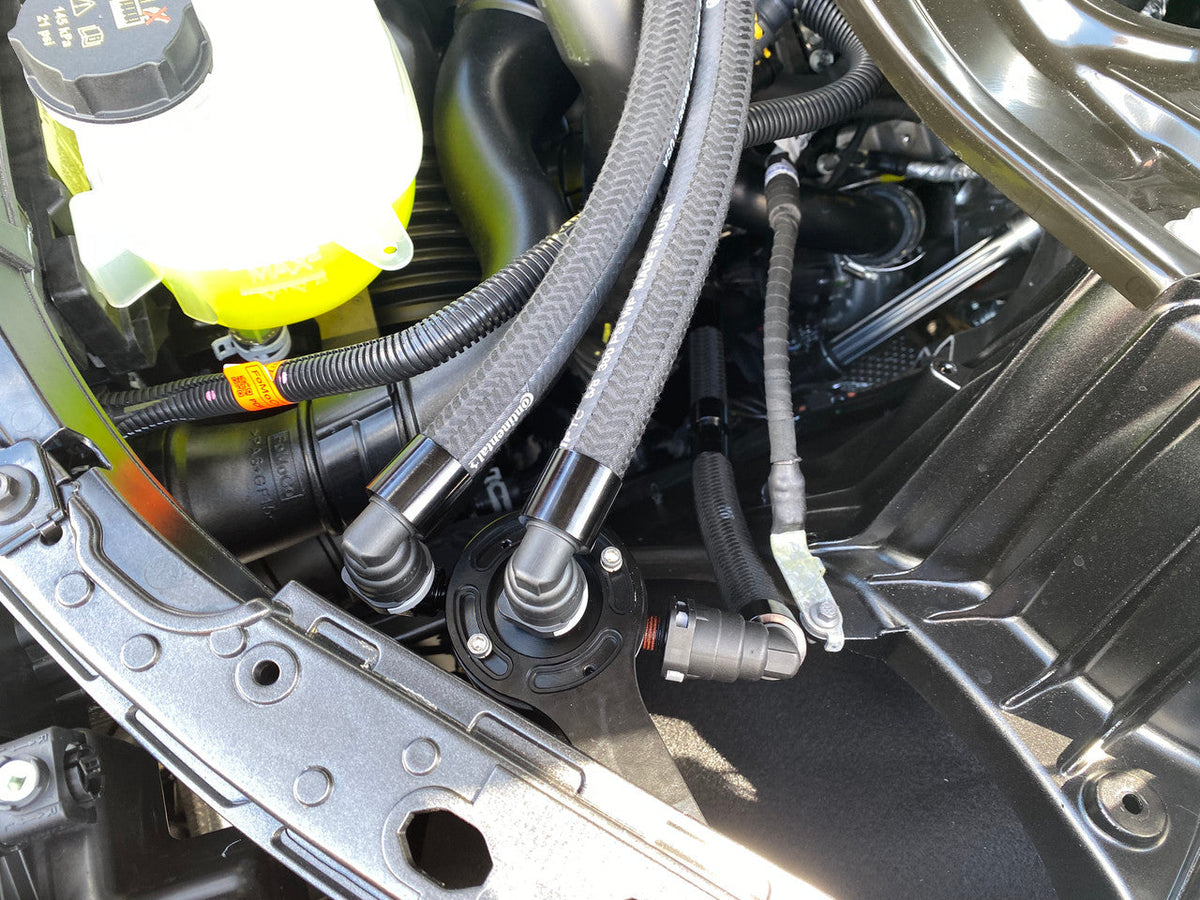 UPR - Plug N Play™ Dual Valve Oil Catch Can with ECSS (fits 20-25 Explorer ST Ecoboost 3.0) UPR - 5030-249-1-ECSS for 2020-20