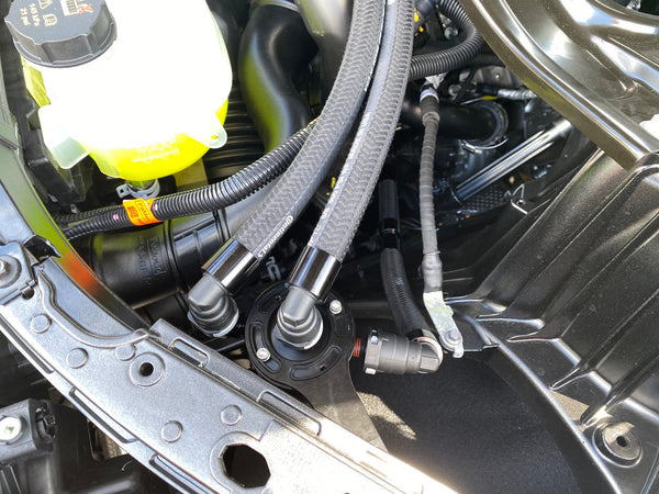 UPR - Plug N Play™ Dual Valve Oil Catch Can with ECSS (fits 20-25 Explorer ST Ecoboost 3.0) UPR - 5030-249-1-ECSS for 2020-20