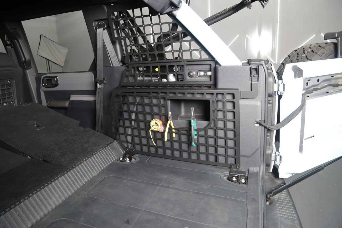 Raptor Racing Gold Series - 21+ Ford Bronco Trunk Side Molle Panel for 4-door Soft Top