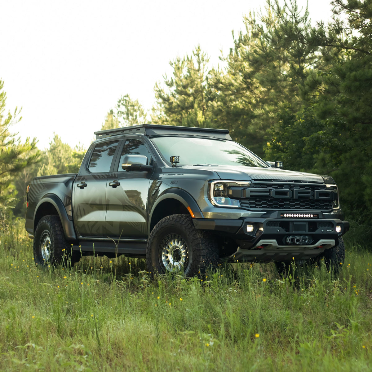 Rival 24-25 Ford Ranger / Ranger Raptor Aluminum Roof Rack - 2M.1802.1MB