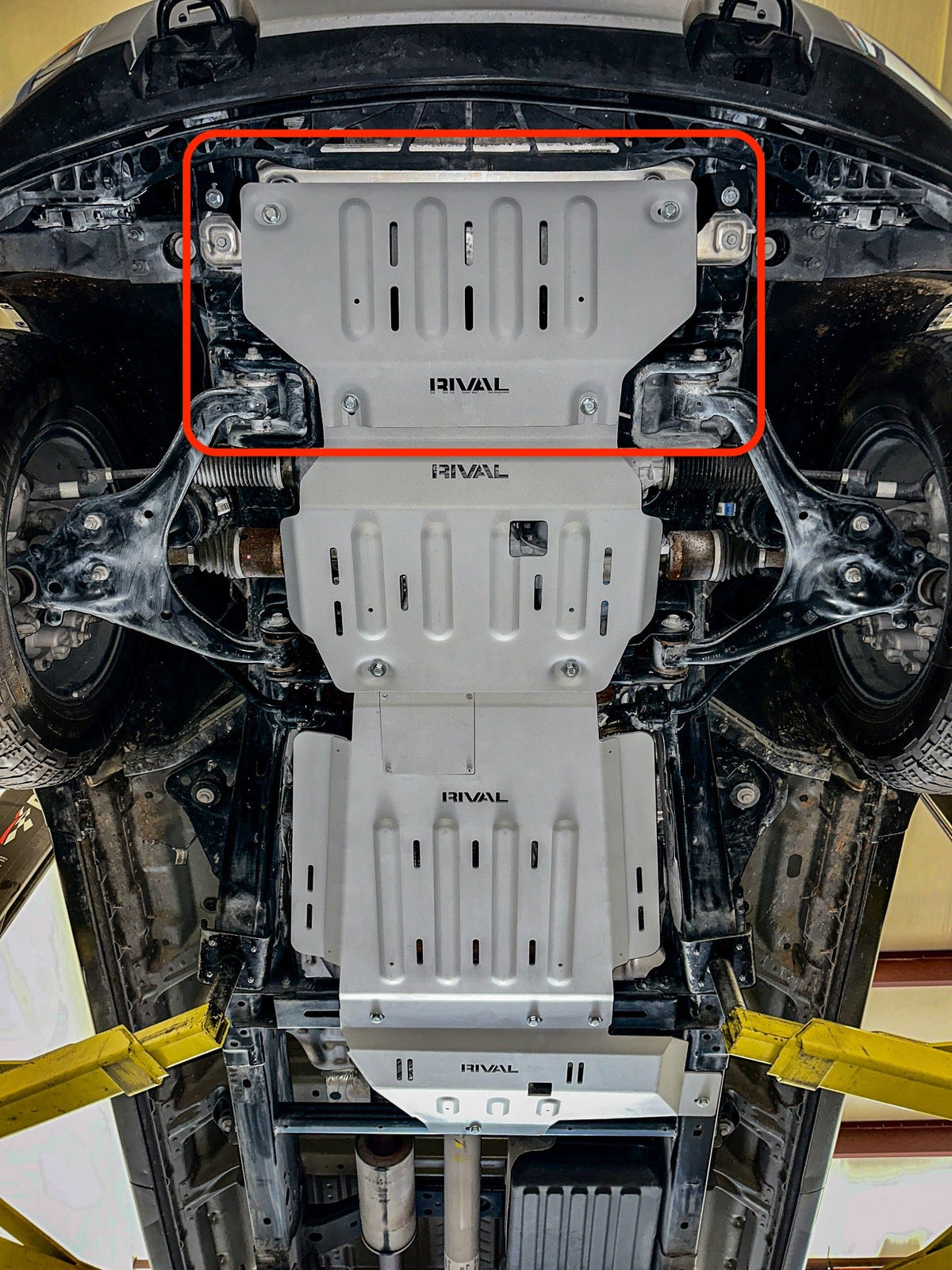RIVAL 2015+ Ford F150 Expedition Ecoboost Aluminum Radiator Skid Plate - 2333.1855.2.6