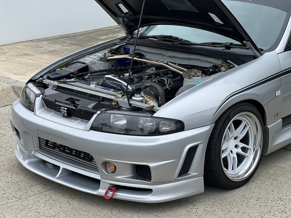 GReddy - Garage Active "SS Active" Titanium Front Tower Bar(s) - (R32/R33/R34) - 44883503