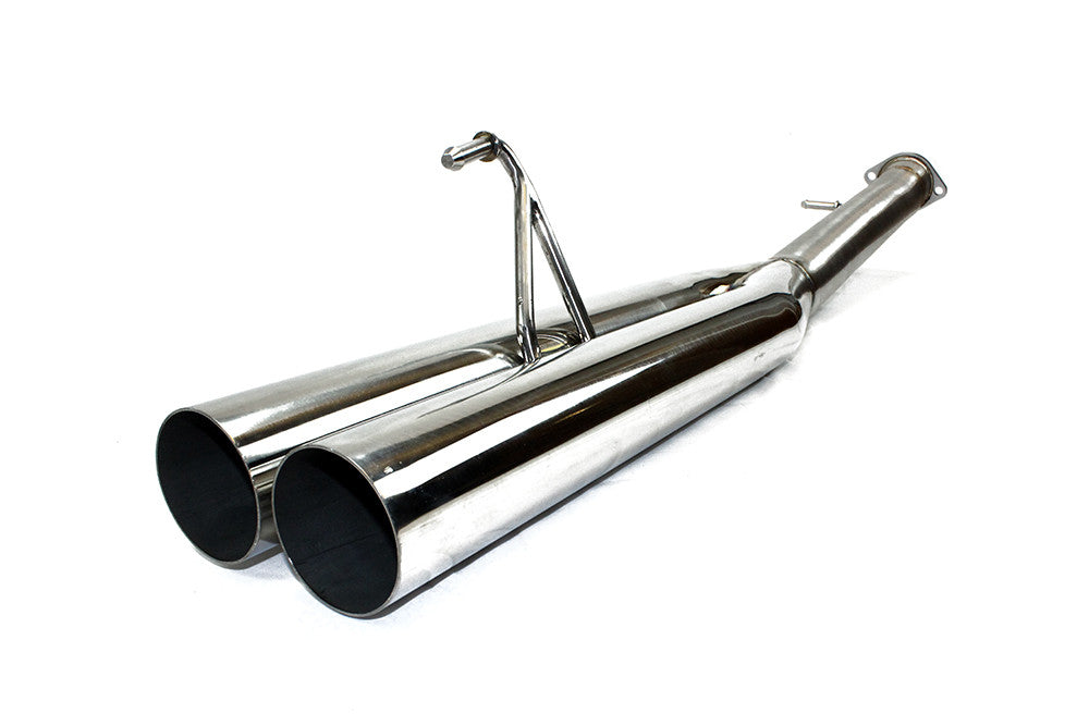 ISR Performance EP (Straight Pipes) Dual Tip Exhaust - Nissan 350Z - IS-EPDUAL-350Z