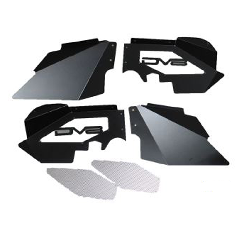 DV8 Offroad - Inner Fender; Front; Black Finish - INFEND-01FB