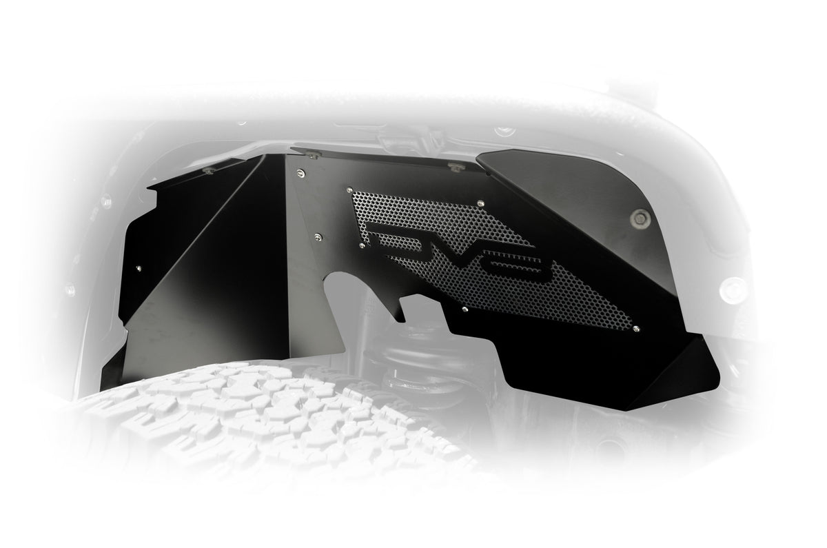 DV8 Offroad - Inner Fender; Front; Black Finish - INFEND-01FB