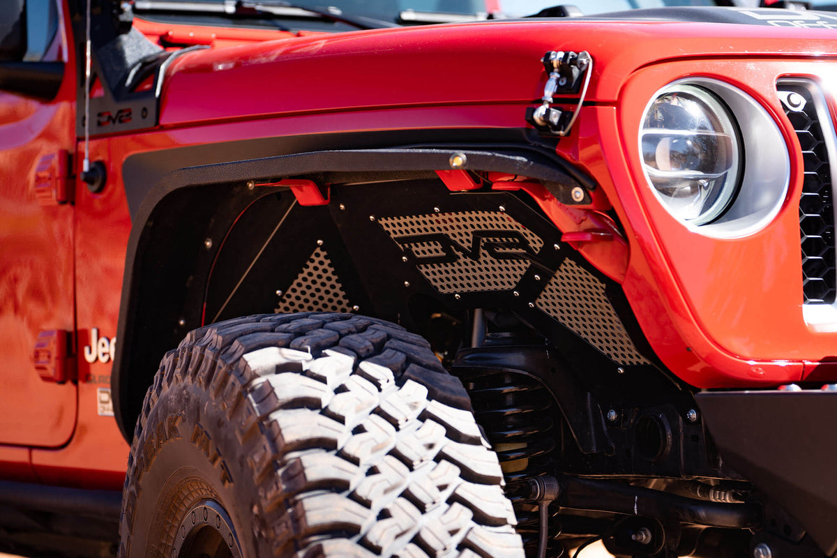 DV8 Offroad - Inner Fender; Black; Front - INFEND-03FB