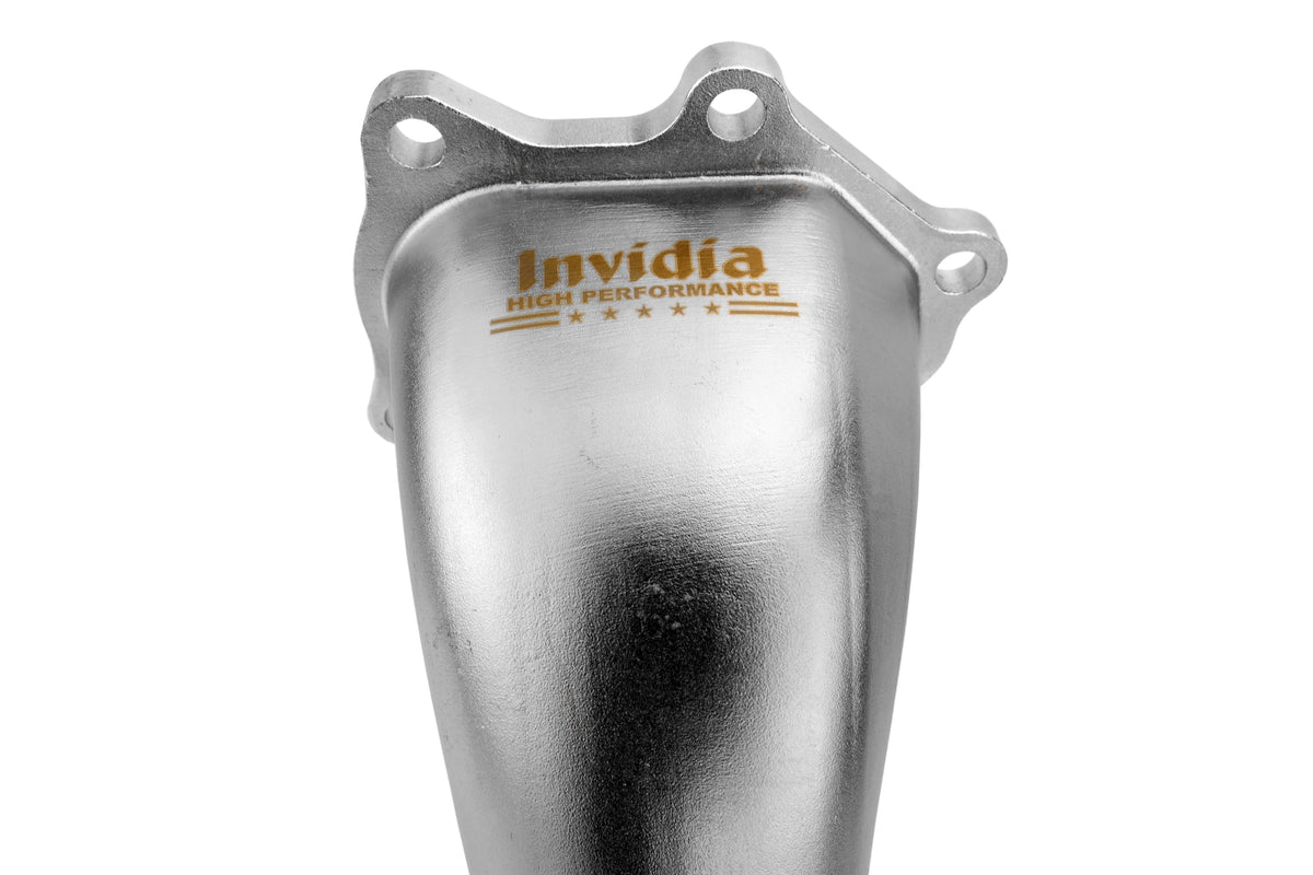 Invidia 05+ Legacy GT / Outback XT (AT) LGT Polished Divorced Waste Gate Downpipe with High Flow Cat
